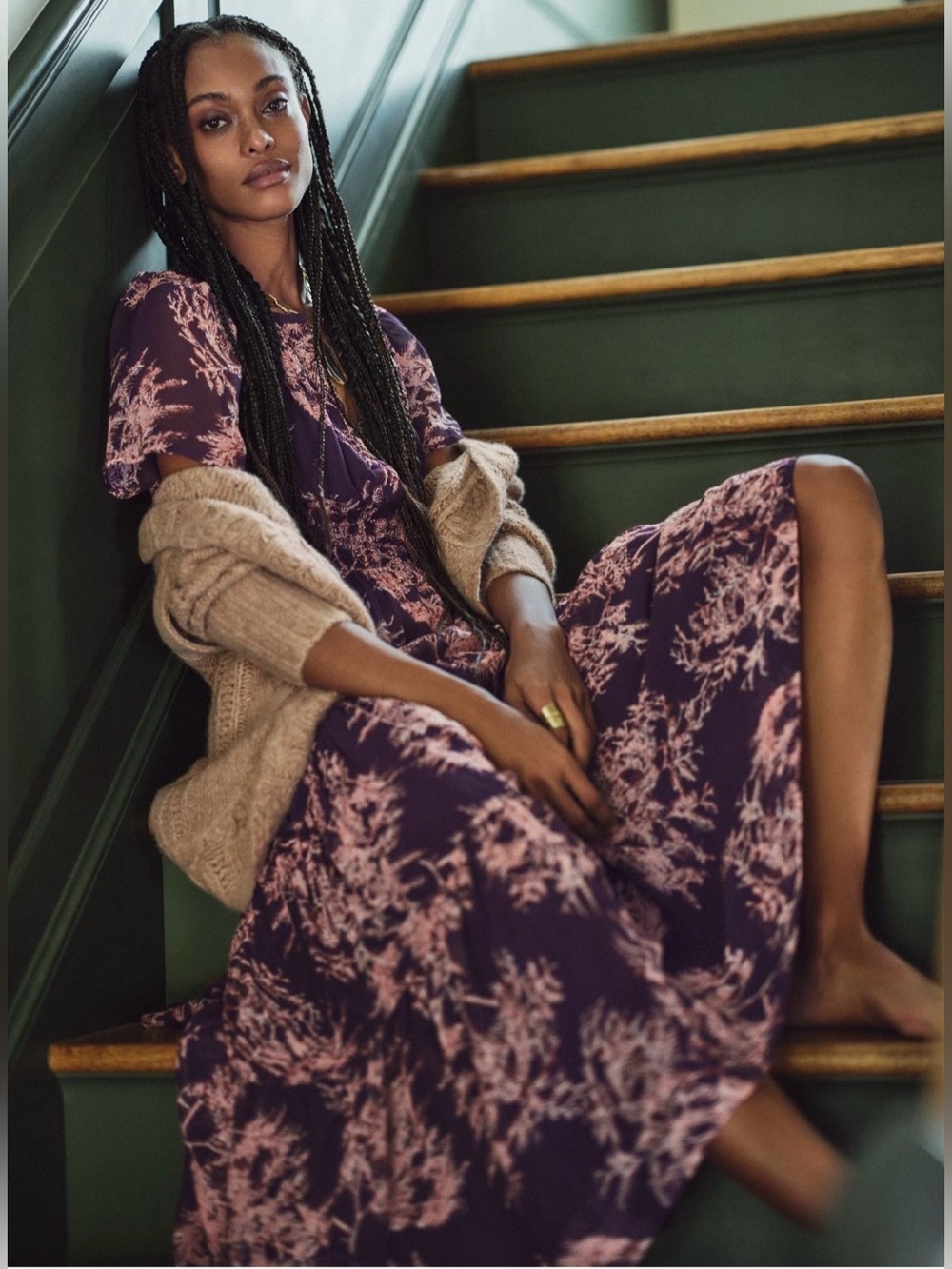 Anthropologie Somerset Chiffon Floral Maxi Dress